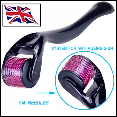 £4.09 • Buy Derma Skin Roller 540 Titanium Micro Needle Anti Ageing Hair Regeneration Growth