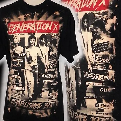 Generation X Billy Idol 100% Unique Punk  T Shirt Xl Bad Clown Clothing • £16.99