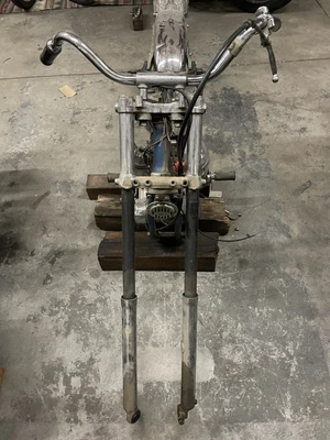 $750 • Buy 33.4 Harley Forks Chopper Front End Sportster Panhead Knucklehead Vintage