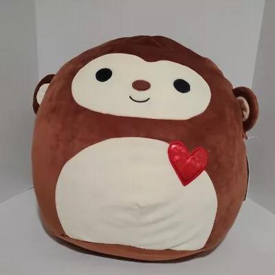 NWT Kellytoy Squishmallows Squish Momo Monkey Brown 16  Soft Toy • $59.99