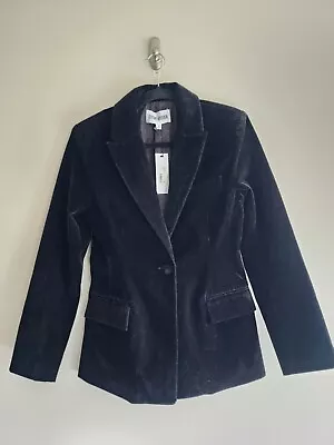 Chic Steve Madden Harlow Velvet Blazer In Black - Small - New With Tags • $35.99