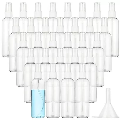 30Pcs 4oz Clear Plastic Spray Bottles With Caps Small Plastic Fine Mist Spra... • $27.42