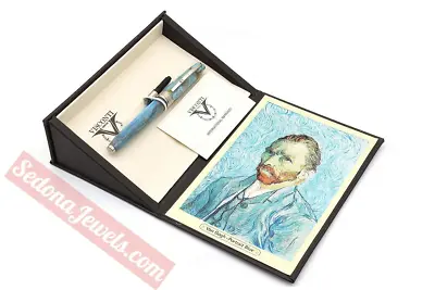 Visconti Van Gogh 3rd Generation Self Portrait Blue Fountain Pen Fine Nib • $275