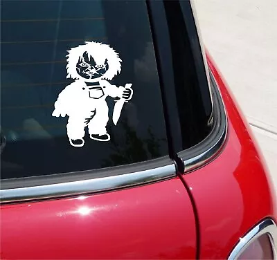 Chucky Doll Vinyl Decal Sticker Horror Movie Scary Childs Play Car Truck Window • $4.38