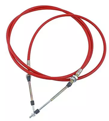 B&M 80835 Shifter Cable 10 Ft. Length Eyelet/Threaded Ends Red Ea • $109.95