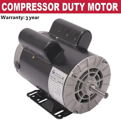 Electric Motor 208-230V B385 5HP SPL 3450RPM Air Compressor Single Phase • $161.10