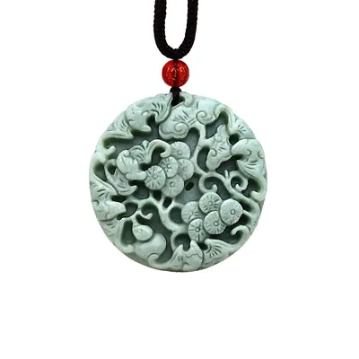 Jade Bat Pendant Charm Natural Chinese Necklace Green Jewelry Men Fashion • £5.40