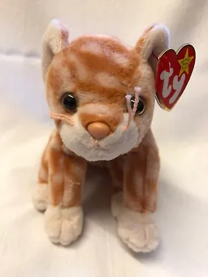£5.98 • Buy Amber The Ginger Cat Ty Beanie Babies Baby Soft Toy New With Tags