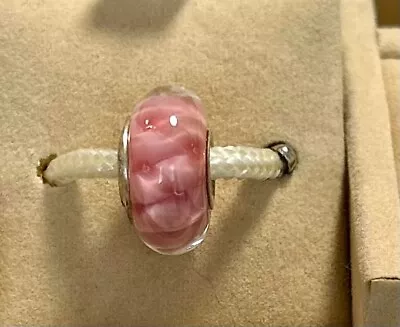 Chamilia Murano Glass Bead Pink Ripples • $12