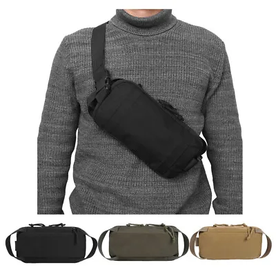 Tactical Sling Chest Pack Bag Molle Daypack Backpack Small Military Shoulder Bag • $14.99