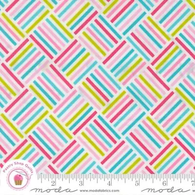 Moda SWEET & PLENTY 22455  11 White Multi  ME & MY SISTER Quilt Fabric • $6.45