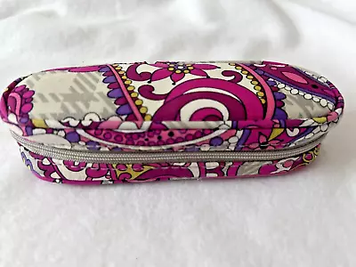 Vera Bradley Glasses Readers Soft Padded  Eyeglass Slim Zippered Case Pink • $8.99