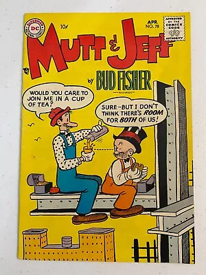 Mutt & Jeff #78 (1955) DC Comics Golden Age Cartoon Fine- • $27.50