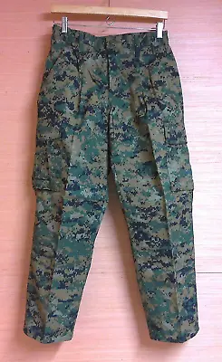 Marine Corps USMC Woodland MARPAT Camo MCCUU Combat Pants Trousers Small X-Short • $36.99