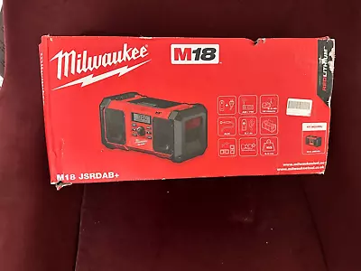 Milwaukee M18 JSRDAB+-0 230V Or 18V DAB+ / FM Site Radio (857FJ) • £150