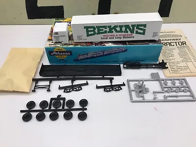 Athearn Ho Scale Bekins Van And Storage Tractor With 40' Trailer Unassembled NOS • $34.95