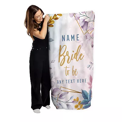 £19.99 • Buy Personalised Beach Towel | Bride To Be | Custom Holiday Towel | Hen Party Gift