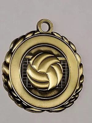 Gold Volleyball Medal Award School Team Sports 2 1/8  W/ Engraving Ribbon • $3.65