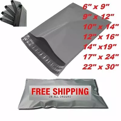 GREY Postal Post Bags Plastic Parcel Mailing Packing Postage Self Seal Packaging • £172.75