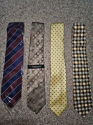 New Tie Lot Mens Tommy Hilfiger Van Heusen Carlo New York  The Executive Suite  • $12