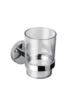 £15.96 • Buy Croydex Romsey Flexi-Fix™ Tumbler And Holder, Chrome Plated, 95 X 67 X 105mm