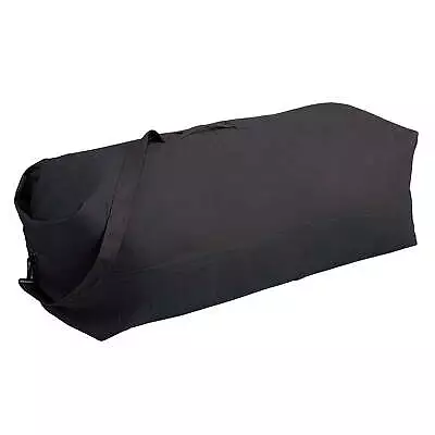 Top Load Canvas Deluxe Duffel Bag - Black • $21.58