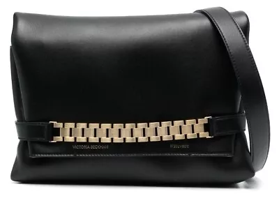 Victoria Beckham Mini Chain Leather Pouch Bag • $623.04