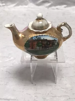 Vtg Miniature Teapot  Indiana State Prison Michigan City Ind. Souvenir Germany • $19.99