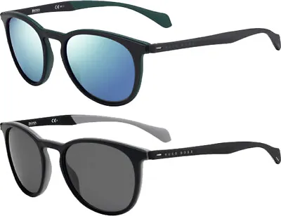 Hugo Boss Men's Two-Tone Vintage Style Round Sport Sunglasses - B1115S • $44.99