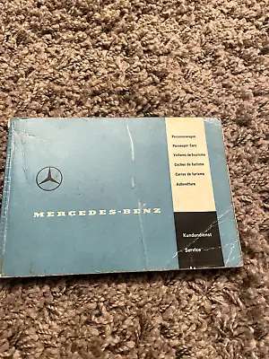 Original Mercedes 1961 1962 Ponton Adenauer Heckflosse Service Manual Open ! • $200