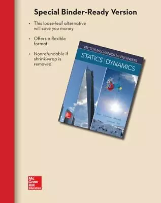 Vector Mechanics For Engineers Statics And Dynamics Loose Leaf Beer • $82.99