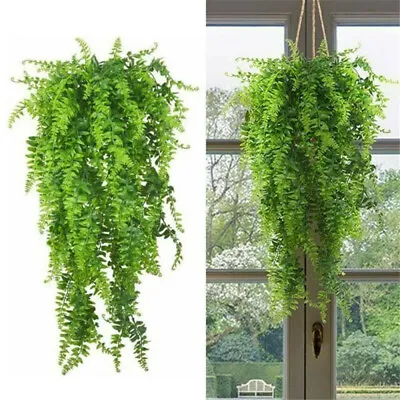 Artificial Hanging Vines Plants Fake Ivy Ferns Outdoor Wedding Garland Decor USA • $8.92