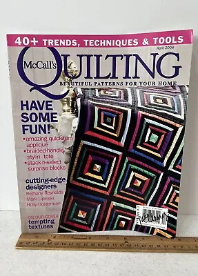 $3.99 • Buy McCall's Quilts Quilting Magazine -April 2008  With Attached Pattern