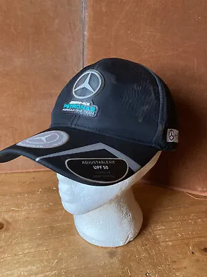 Mercedes AMG Petronas F1 Team Racer Cap Adult Black Adjustable • £18