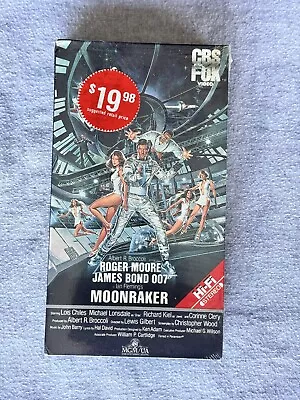 Moonraker VHS From CBS FOX Video James Bond 1984 Factory Sealed • $50