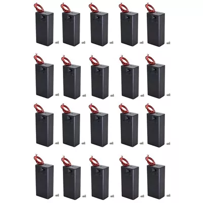  20 PCS 9V Battery Case 6F22 With Switch Wire Connector Lead • £20.99