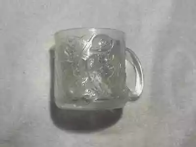 McDonald's Batman Forever Mug The Riddler Clear Frosted 1995 Glass Cup • $6.99