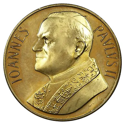 Vatican - Medal Jean-Paul II - Basilica Di San Pietro N.D - Cupronickel Gold • $31.11