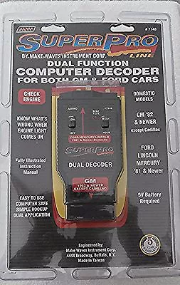 Make Waves  Super Pro Code Reader #7148 Tester For GM And Ford Vehicles • $15.95