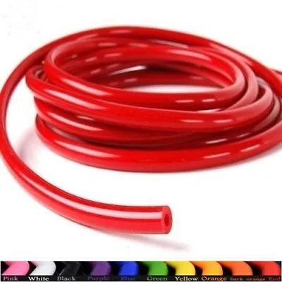 $6.60 • Buy For 1/8  3mm 10 Feet Fuel Air Silicone Vacuum Hose Line Tube Pipe Red New