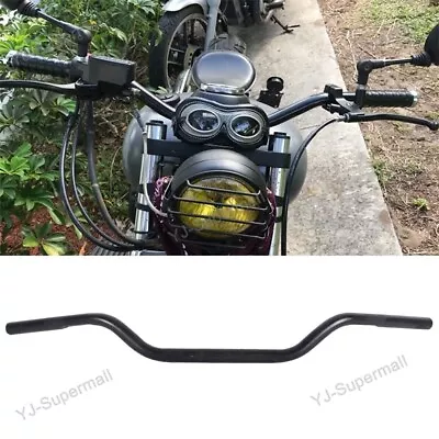 Black 1  Drag Handlebar For Yamaha V-Star XVS 650 1100 950 1300 Classic Custom • $50.99