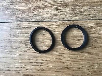 2 Off 40mm 1-1/2  Tapered Waste Trap Black Washer Repair Compression Seal • £1.60
