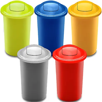 HOME CENTRE 50L Top-Bin Plastic Kitchen Waste Management Flip Recycling Basket • £26.35