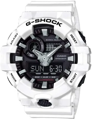 Casio G-shock GA-700-7A Wrist Watch For Men White Strap Analog-Digital GA700-7A • $89.95