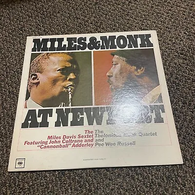 MILES DAVIS & THELONIOUS MONK At Newport LP COLUMBIA CL 2178 John Coltrane • $21.25
