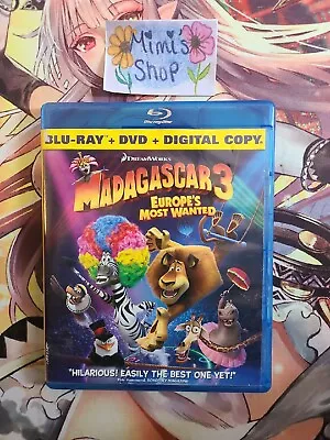 Madagascar 3: Europes Most Wanted (Blu-ray) ONLY BLUE RAY DISC NO DVD JUST BLUE • $1.12