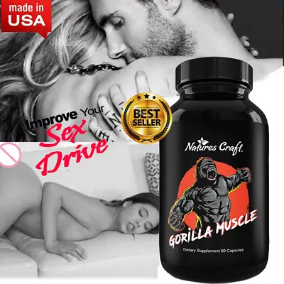 Male Enhancement Capsules Muscle Boosting Fat Burner 120 Capsules • $14.92