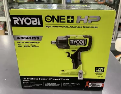 Ryobi 18V ONE+ HP™ ½” Brushless Mid Torque Impact Wrench - Skin Only • $265