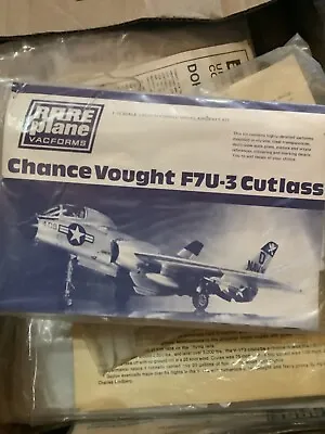 Rare Plane 1/72 Scale Chance Vought F7u Cutlass Usn Jet Fighter Vacuforms Kit • $9.99