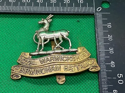 WW1 British Army Royal Warwickshire 3rd Birmingham Battalion Cap Badge • $31.81